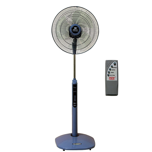 Quạt cây điện cơ 91 QĐK-91, ĐIỀU KHIỂN TỪ XA-Màu xanh coban