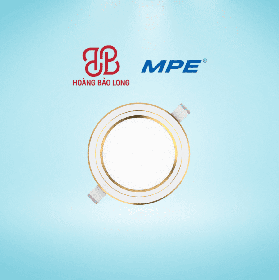 Đèn led panel âm trần - viền vàng 12W MPE RPL-12S/3C/G Đèn led panel âm trần - viền vàng 12W MPE RPL-12S3CG