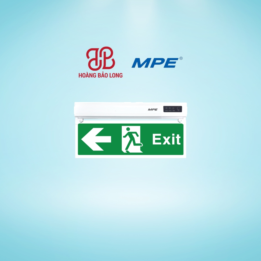 Đèn exit thoát hiểm đa năng MPE (2 mặt rẽ trái) EX2/M