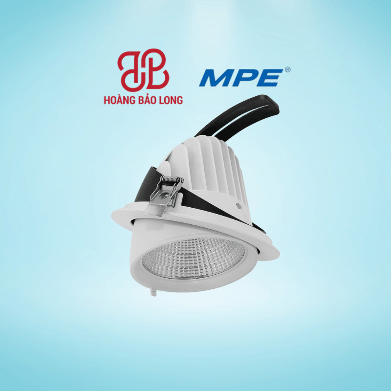 Đèn âm trần điều chỉnh hướng 12W MPE DLA-12 Đèn âm trần điều chỉnh hướng 12W MPE DLA-12