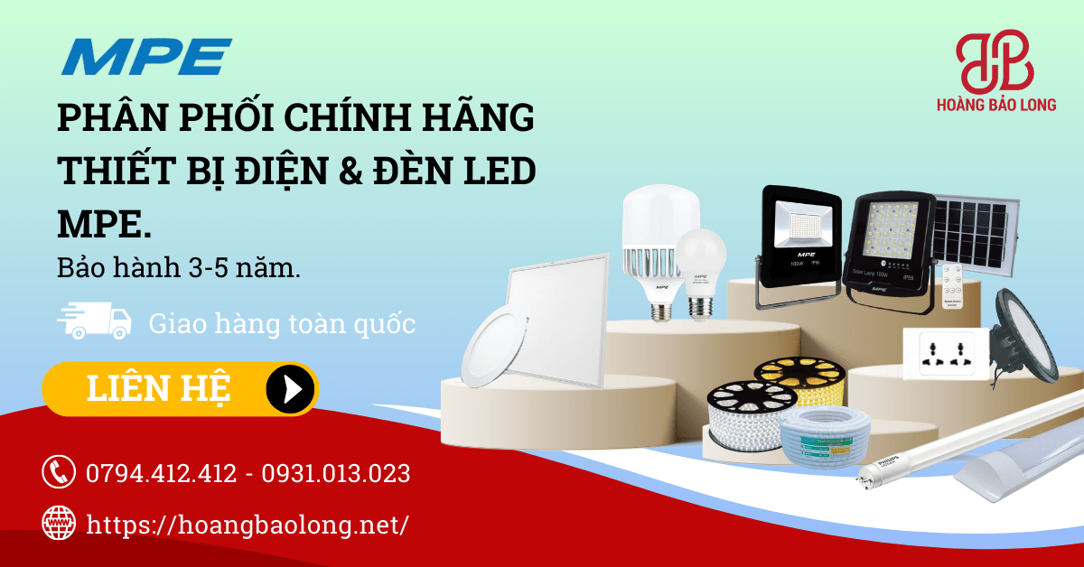 phân phối thiết bị điện & đèn led hoàng bảo long