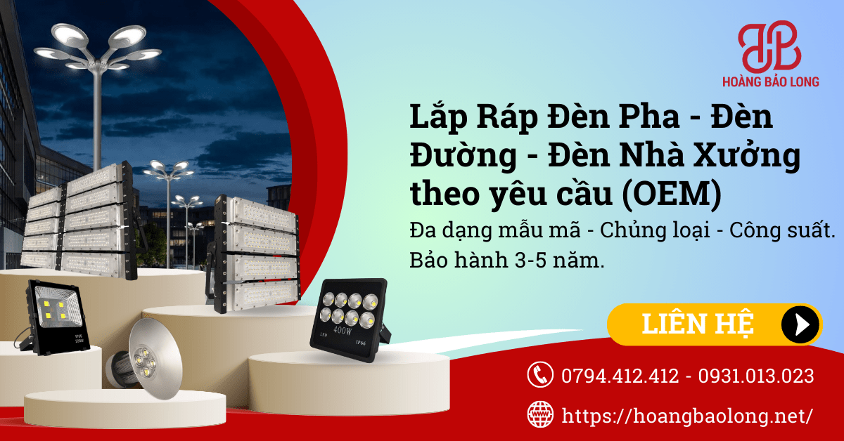 phân phối thiết bị điện & đèn led hoàng bảo long