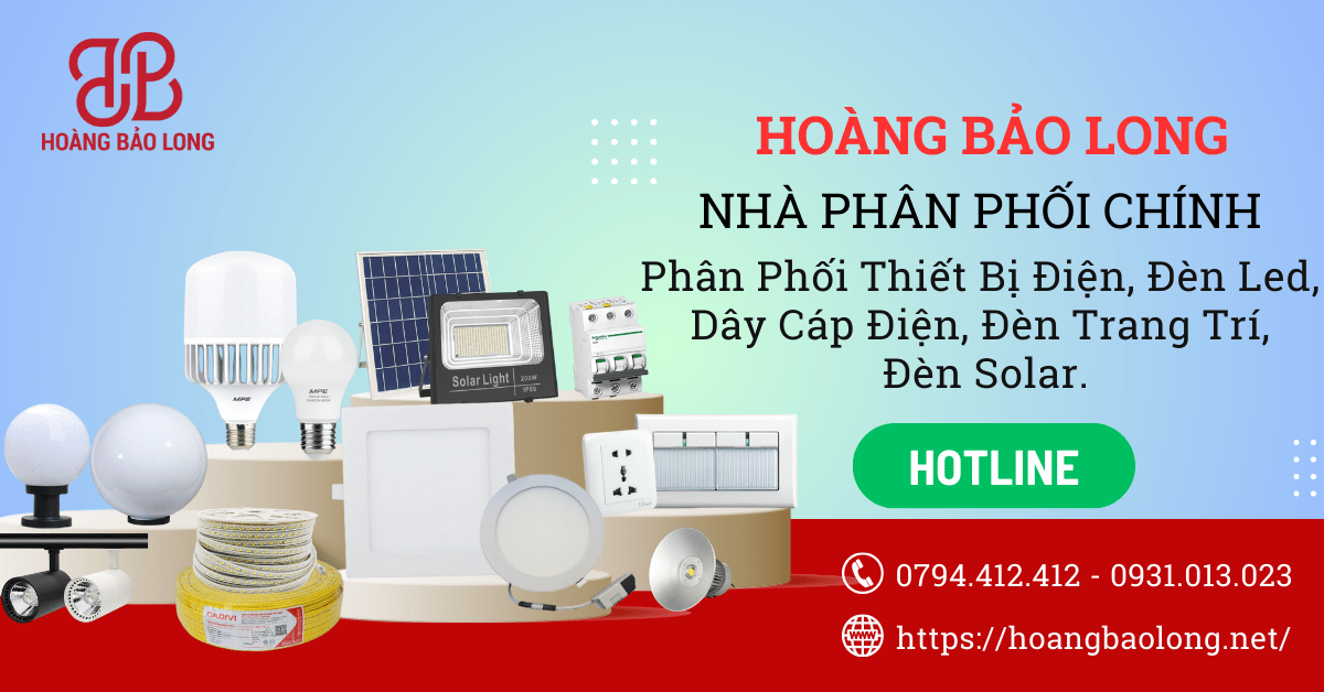 phân phối thiết bị điện & đèn led Hoàng Bảo Long