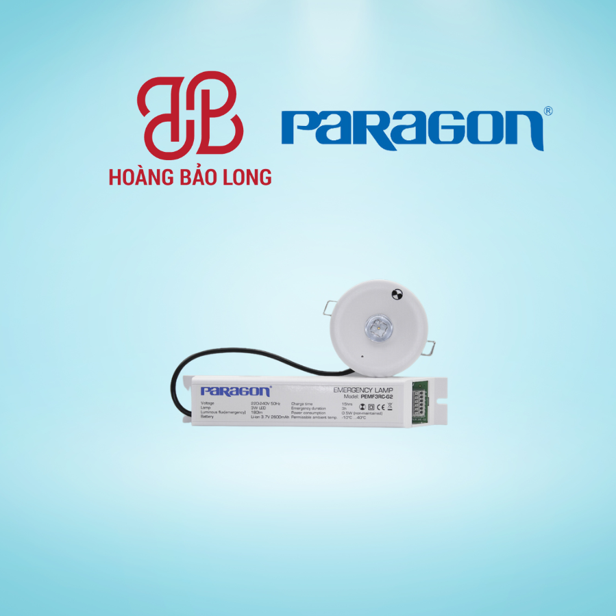 ĐÈN SẠC ÂM TRẦN 6.5W PEMF3RC-G2 PARAGON