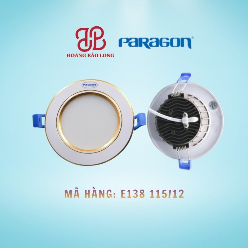 ĐÈN ÂM TRẦN 12W PARAGON E138 115/12CCT Đèn âm trần Paragon E138 115/12