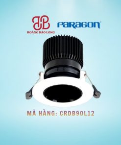 Đèn LED âm trần chiếu điểm tròn Paragon 12W CRDB90L12, tản nhiệt nhôm, ánh sáng COB.