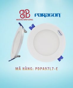 Đèn LED âm trần siêu mỏng 7W Paragon, Mã hàng: PDPA97L7-E, ánh sáng trắng