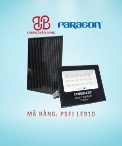 Đèn Pha Năng lượng Mặt trời Paragon 10W PSFJ LED10, chống nước IP65, tuổi thọ cao, dùng cho khu vực vừa.