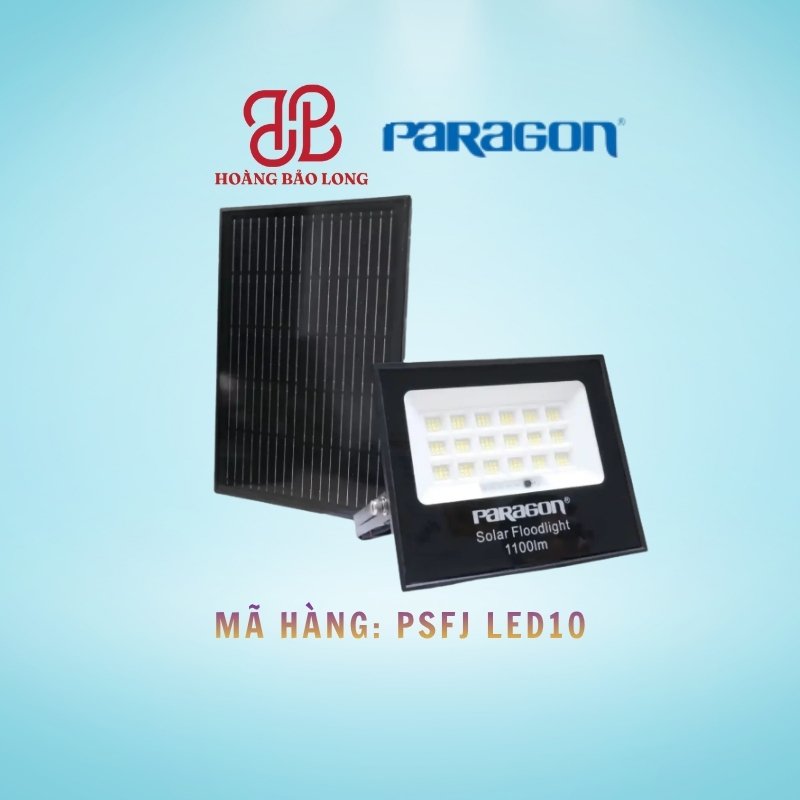 ĐÈN PHA NĂNG LƯỢNG MẶT TRỜI 10W PARAGON PSFJ LED10 Đèn Pha Năng lượng Mặt trời Paragon 10W PSFJ LED10, chống nước IP65, tuổi thọ cao, dùng cho khu vực vừa.