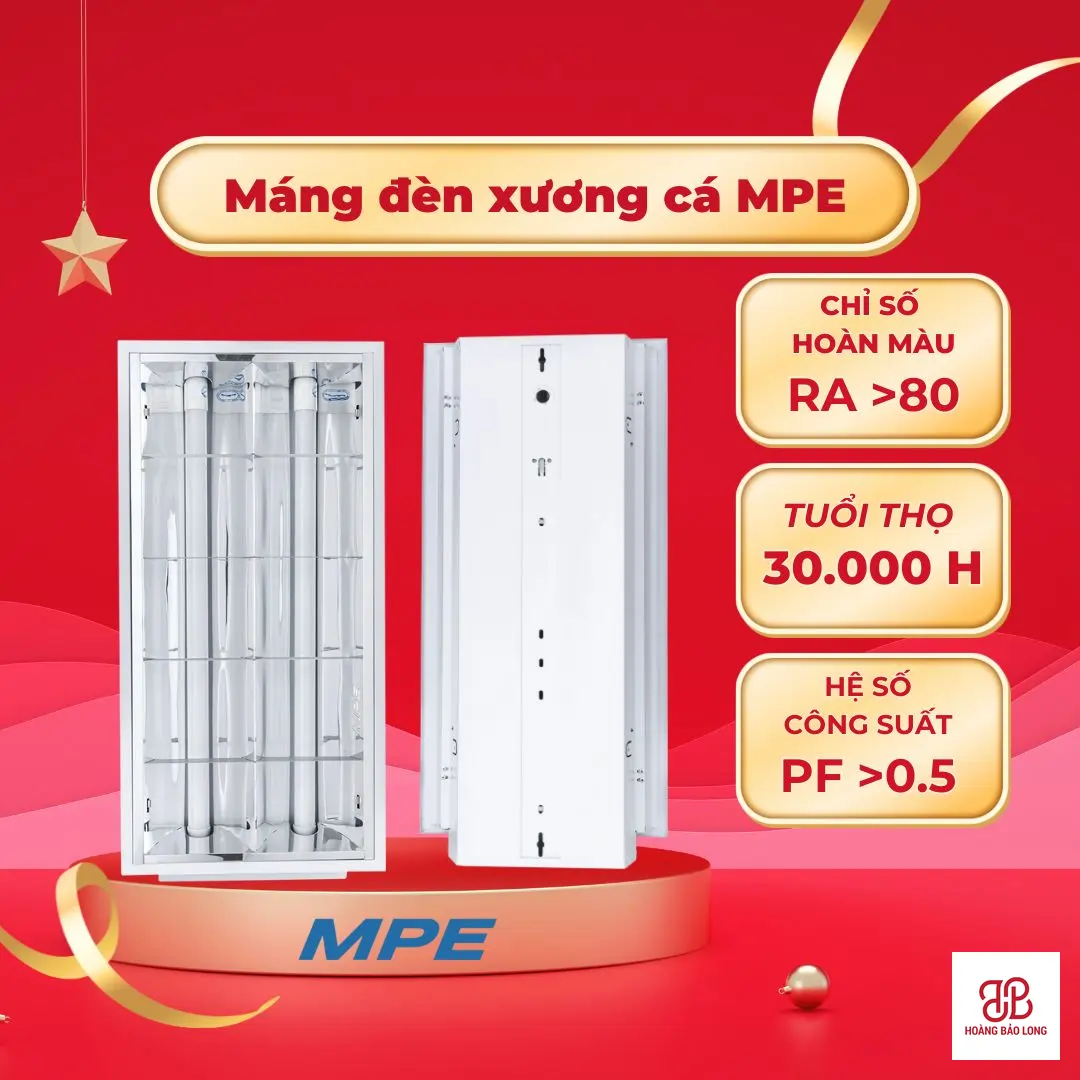 Máng đèn xương cá MPE